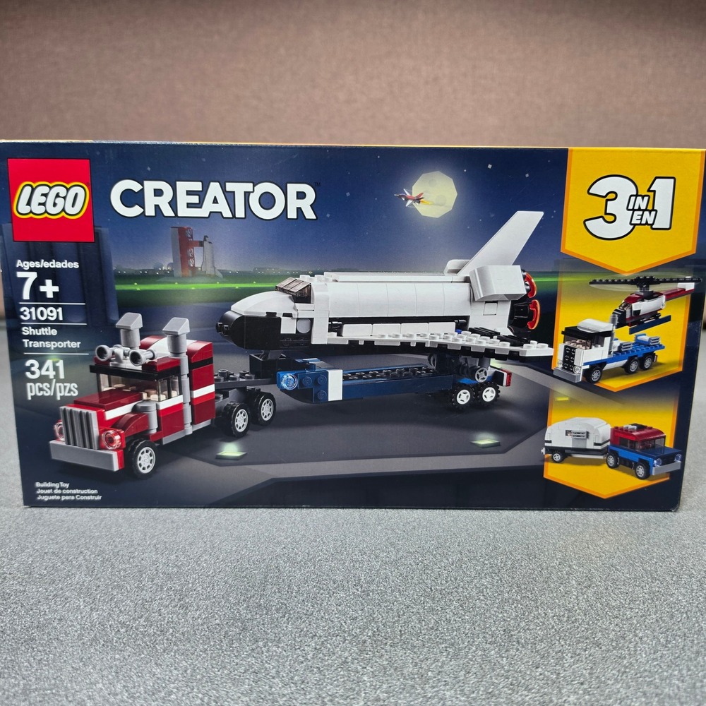 LEGO Creator Shuttle Transporter 31091 3-in-1 Kids Set New Sealed